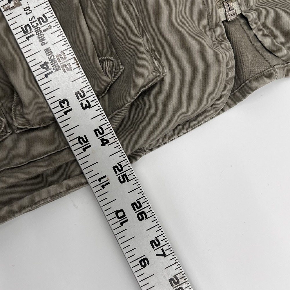 Ralph Lauren Womens Vest Size Small Green Safari Fishing Cargo Pockets Zip Up - Picture 8 of 8